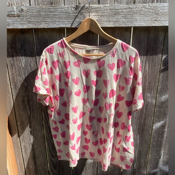Magnolia Pearl cotton tee my love top 2287 - Picture 7 of 11